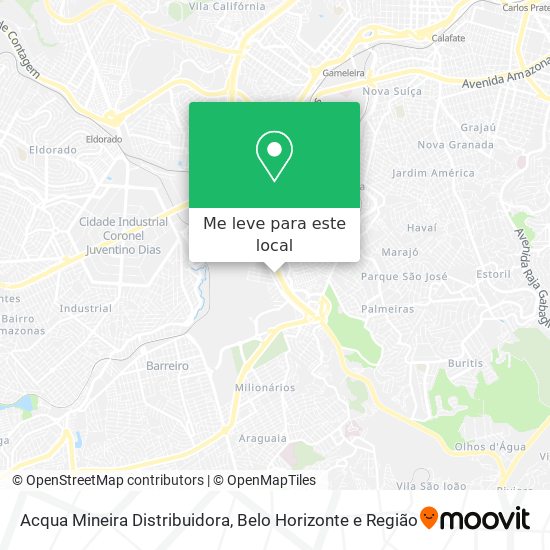 Acqua Mineira Distribuidora mapa