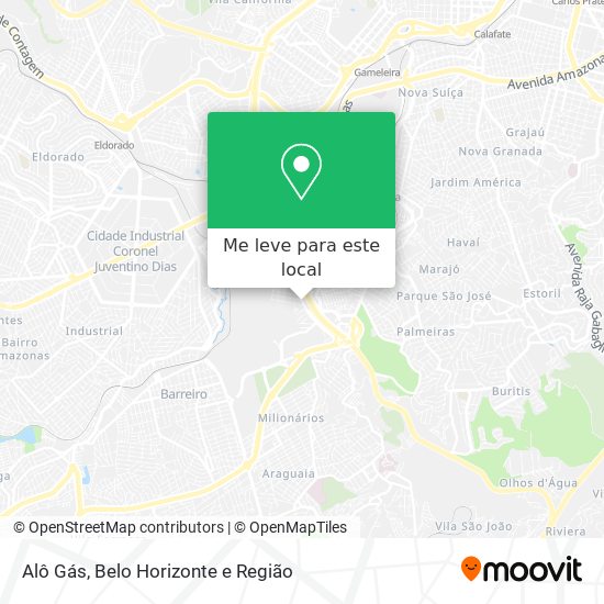 Alô Gás mapa