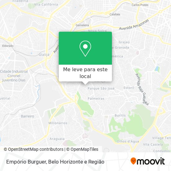 Empório Burguer mapa