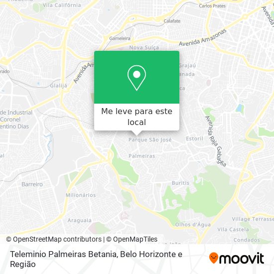 Teleminio Palmeiras Betania mapa