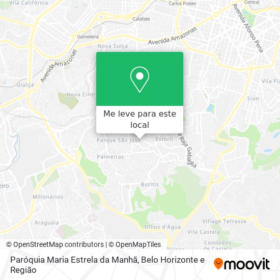 Paróquia Maria Estrela da Manhã mapa