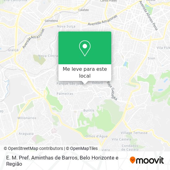 E. M. Pref. Aminthas de Barros mapa