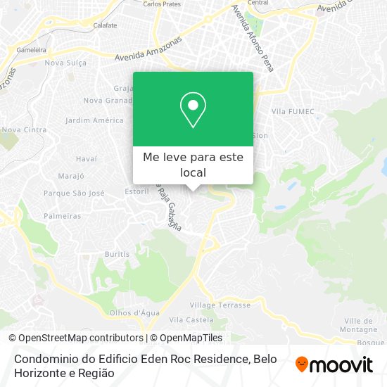 Condominio do Edificio Eden Roc Residence mapa