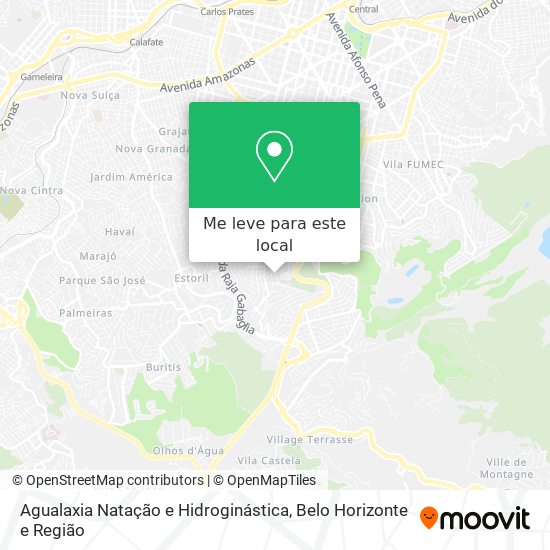 Agualaxia Natação e Hidroginástica mapa