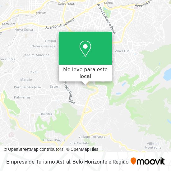 Empresa de Turismo Astral mapa