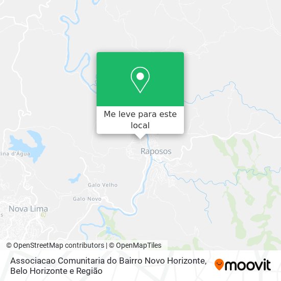 Associacao Comunitaria do Bairro Novo Horizonte mapa