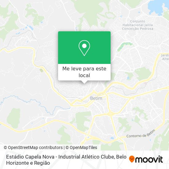 Estádio Capela Nova - Industrial Atlético Clube mapa