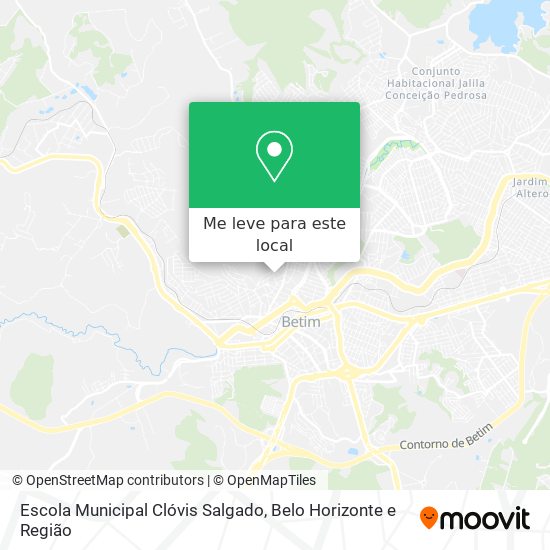 Escola Municipal Clóvis Salgado mapa