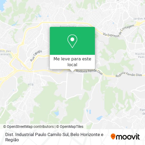 Dist. Industrial Paulo Camilo Sul mapa
