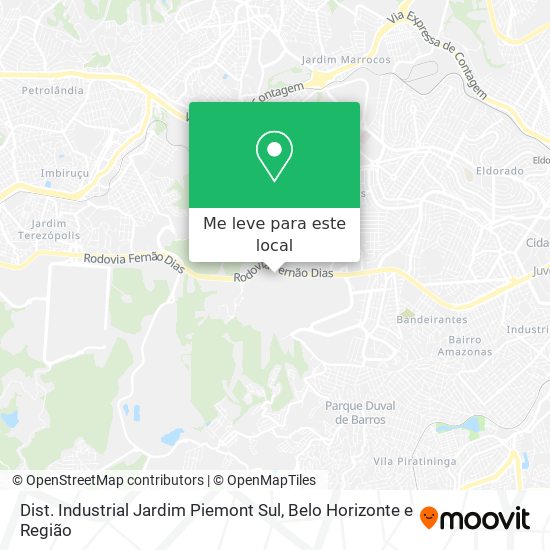 Dist. Industrial Jardim Piemont Sul mapa