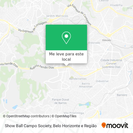 Show Ball Campo Society mapa