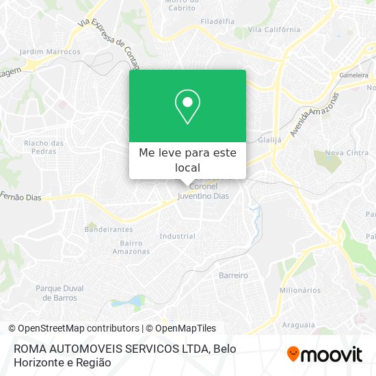 ROMA AUTOMOVEIS SERVICOS LTDA mapa