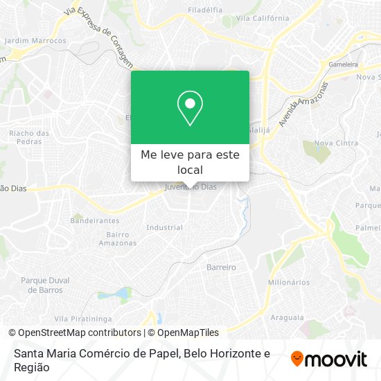Santa Maria Comércio de Papel mapa