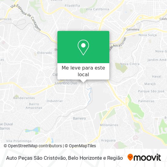 Auto Peças São Cristóvão mapa