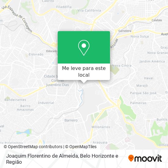 Joaquim Florentino de Almeida mapa