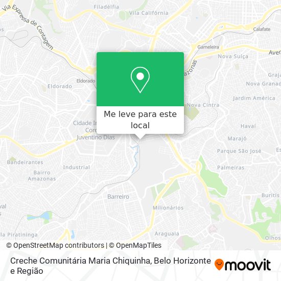 Creche Comunitária Maria Chiquinha mapa