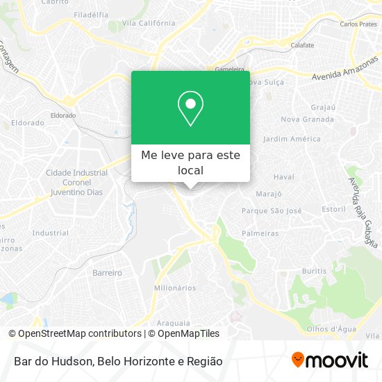 Bar do Hudson mapa