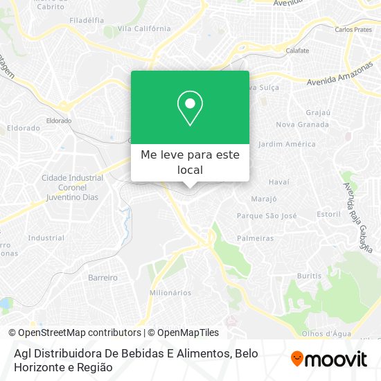 Agl Distribuidora De Bebidas E Alimentos mapa