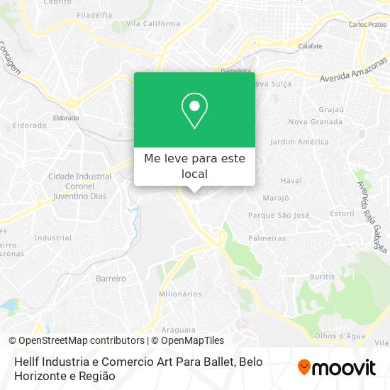 Hellf Industria e Comercio Art Para Ballet mapa