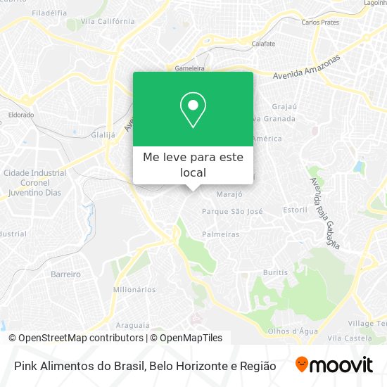 Pink Alimentos do Brasil mapa
