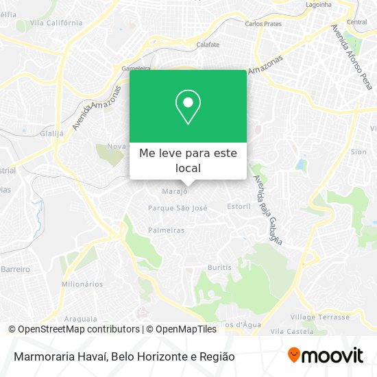 Marmoraria Havaí mapa
