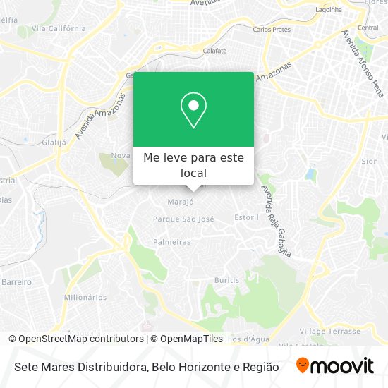 Sete Mares Distribuidora mapa