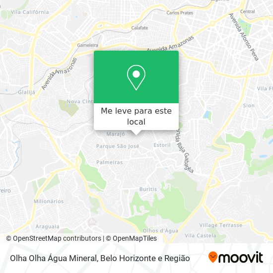 Olha Olha Água Mineral mapa
