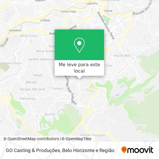 GO Casting & Produções mapa