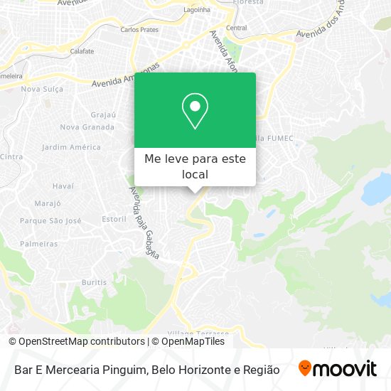 Bar E Mercearia Pinguim mapa