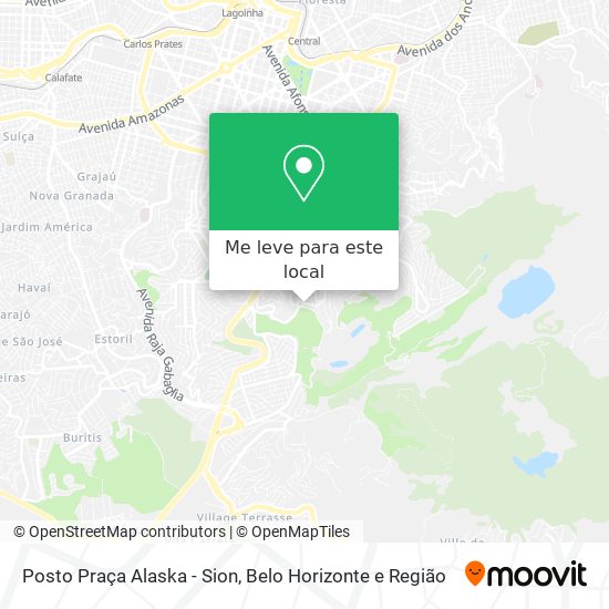 Posto Praça Alaska - Sion mapa