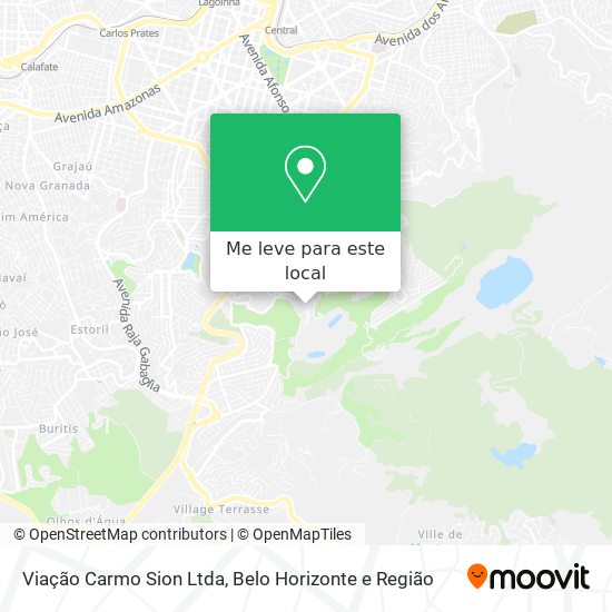Viação Carmo Sion Ltda mapa