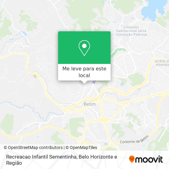 Recreacao Infantil Sementinha mapa