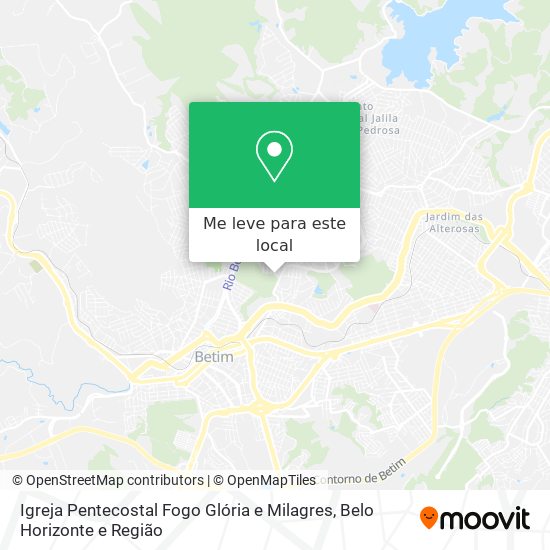 Igreja Pentecostal Fogo Glória e Milagres mapa