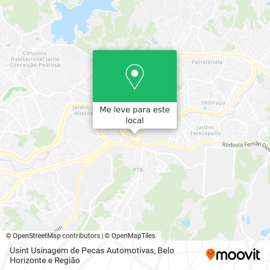 Usint Usinagem de Pecas Automotivas mapa