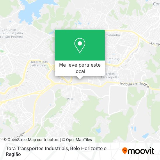 Tora Transportes Industriais mapa
