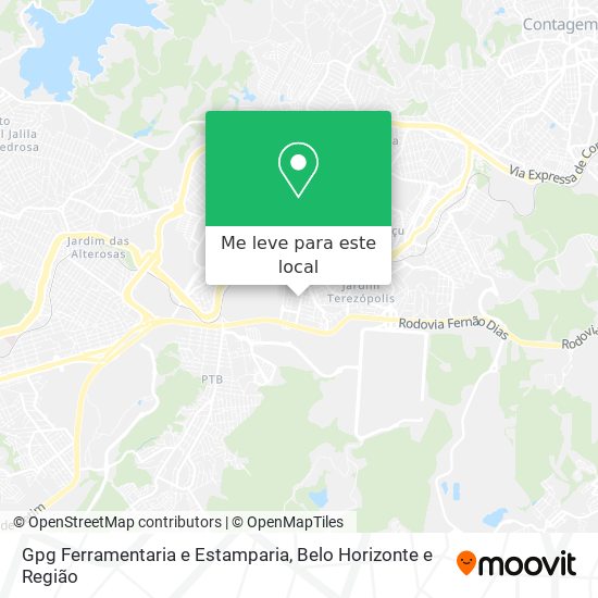 Gpg Ferramentaria e Estamparia mapa