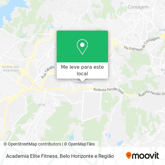 Academia Elite Fitness mapa