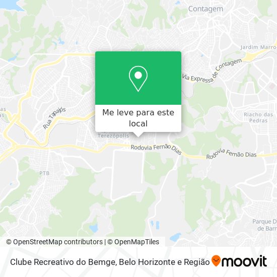 Clube Recreativo do Bemge mapa