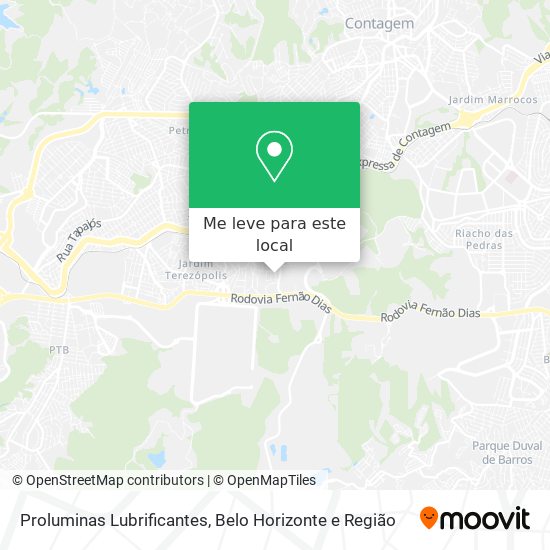 Proluminas Lubrificantes mapa