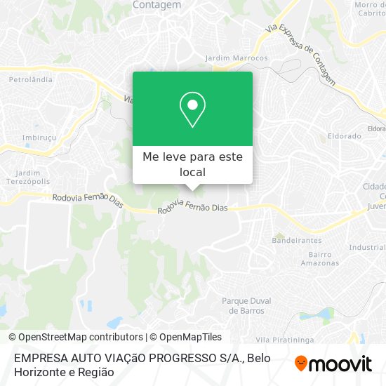 EMPRESA AUTO VIAÇãO PROGRESSO S / A. mapa