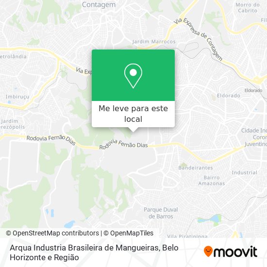 Arqua Industria Brasileira de Mangueiras mapa