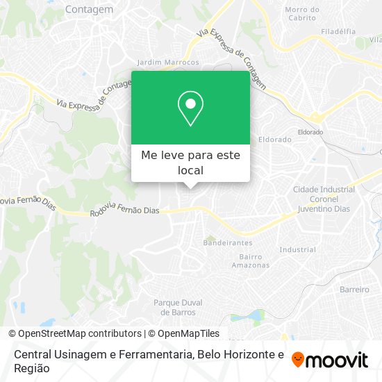 Central Usinagem e Ferramentaria mapa
