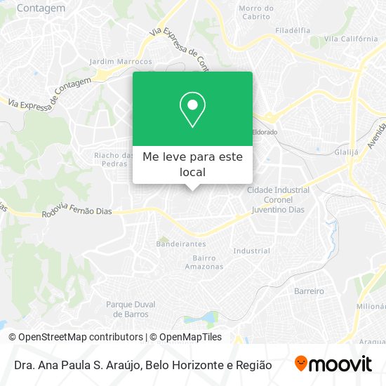 Dra. Ana Paula S. Araújo mapa