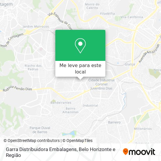 Garra Distribuidora Embalagens mapa