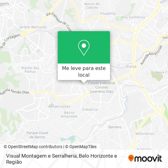 Visual Montagem e Serralheria mapa