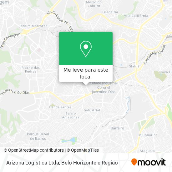 Arizona Logística Ltda mapa