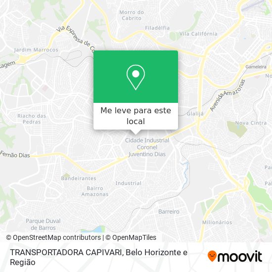 TRANSPORTADORA CAPIVARI mapa