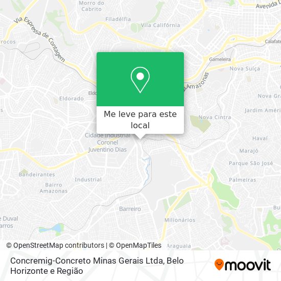 Concremig-Concreto Minas Gerais Ltda mapa
