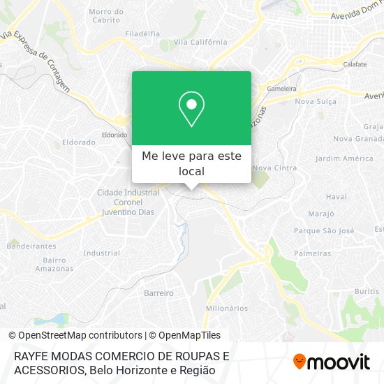 RAYFE MODAS COMERCIO DE ROUPAS E ACESSORIOS mapa