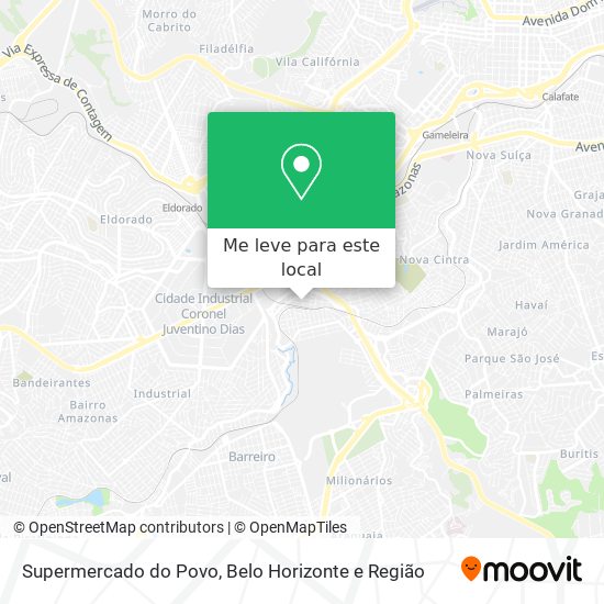 Supermercado do Povo mapa